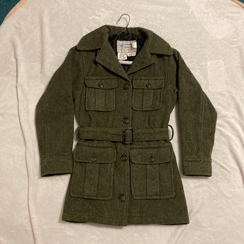 Spiewak Golden Fleece, 75% wool coat, size S